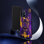 French Bulldog Pop-Art Portrait Tough Phone Case - Purple Gold