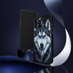 Siberian Husky Geometric Diamond Art Tough Phone Case