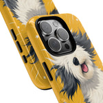 Sheepdog Hair Flip Phone Case Funny Dog Lover Gift