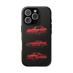FD RX7 Phone Case Red, Three-View Vector Cover, JDM Gift