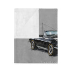 1965 Corvette L79 Convertible Illustration Blanket | Classic Car Throw