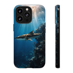 Cobia Reef Phone Case, Shaft of Light Ocean Fishing Tough Cover