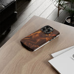 Burmese Golden Sable Portrait Art Tough Phone Case
