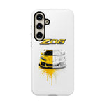 Z06 Corvette Phone Case, Yellow Sketch Reveal Chrome Cover