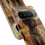 German Wirehaired Pointer Autumn Art Tough Phone Case