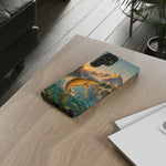 Leaping Golden Trout Lake Scene phone case | Tough Cover
