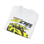 2023 Z06 3LZ Vette Graphic T-Shirt — Yellow Sports Car Tee for Corvette Fans