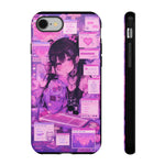 Online Girl Aesthetic Vaporwave Phone Case – Internet Portrait