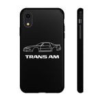 Third Gen Trans Am outline car Tough Phone Case racing graphic