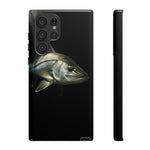 Snook Fishing Phone Case, Saltwater Portrait Black Cover, Gift