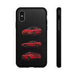Red MR2 JDM Sports Car Phone Case Tough Multi View