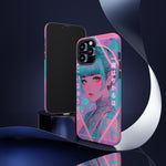 Neon Cyber Geisha phone case | Tough Case