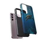 Sea Turtle Ocean Scene phone case | underwater marine life tough cover