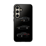 Black C5 Corvette Sports Car Phone Case Tough Multi View Print