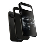 Black Sports Car Illustration 2023 Challenger SRT phone case | Car Drift Reflection