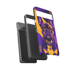 French Bulldog Pop-Art Portrait Tough Phone Case - Purple Gold