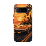 Orange Corvette C3 Stingray Sunset Palms Phone Case