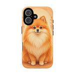 Pomeranian Tiny Fox Fluffy Art Tough Phone Case