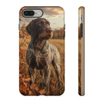 German Wirehaired Pointer Autumn Art Tough Phone Case