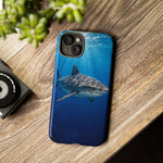 Tiger Shark Phone Case, Dappled Blue Water Tough Cover