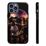 Chrome Skull Sunset Reflection Phone Case Tough Cover Gift