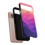 Pastel Mountain Haze Vaporwave Art Tough Phone Case