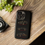 Trans Am Phone Case Black Gold, Three-View Vector Tough Cover