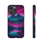 2 Rounds Canada Retina Artwork Vaporwave Phone Case – Landscape Aesthetic