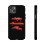 1969 Camaro SS Orange Triple View Muscle Car Tough Phone Case