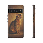 Abyssinian Warm Ticked Portrait Art Tough Phone Case