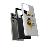 Z06 Corvette Phone Case, Yellow Sketch Reveal Chrome Cover
