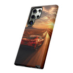 C8 Desert Highway Sunset Phone Case Tough Case for Corvette Drivers