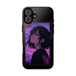 Melancholy Anime Girl Phone Case Vaporwave Tough Case
