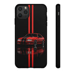 Fox Body Mustang Phone Case, Red 87 Muscle Car Stripe Studio Cover