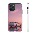 Silver Skyline R34 at Sunset Phone Case | Car Reflection Sky Case