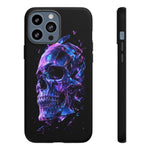 Holographic Skull Phone Case, Shattered Glass Iridescent Cover