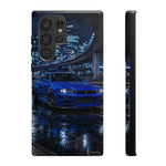 Skyline GT-R R34 Bayside Blue Tokyo Night Art Tough Phone Case