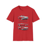 1959 Fairlane 500 Vintage Car T-Shirt | Classic Red 1950s Automobile Tee