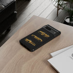 Gold Fairlady Z Classic Sports Car Tough Phone Case - 3 View