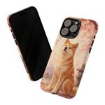 Akita Cherry Blossom Phone Case Sakura Dog Lover Gift