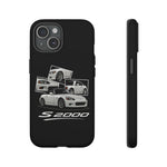 White S2000 Roadster Collage JDM Tough Phone Case Cover Gift
