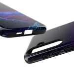 Retro Neon Mountains Phone Case | Vaporwave Galaxy Landscape