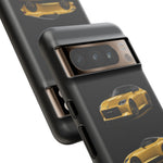 Gold Fairlady Z Classic Sports Car Tough Phone Case - 3 View