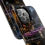 67 GTO Phone Case Purple, Rainy City Night Muscle Car Tough Cover