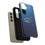 Yellowfin Tuna Phone Case, Deep Blue Water Tough Cover, Gift