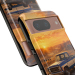 73 Chevy C10 Square body Truck Two-Tone Sunrise Tough Phone Case
