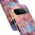 Floating Pool Deck Phone Case, Pastel Cloud 3D Render Cover
