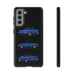 Blue MX-5 Roadster Phone Case Tough JDM Convertible Multi View Print