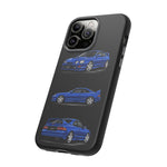 Tough Phone Case - Blue Celica GT-Four JDM Rally Car Multi View Art