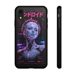 Glowing Headdress Regal Art Tough Phone Case - Gold Magenta Neon